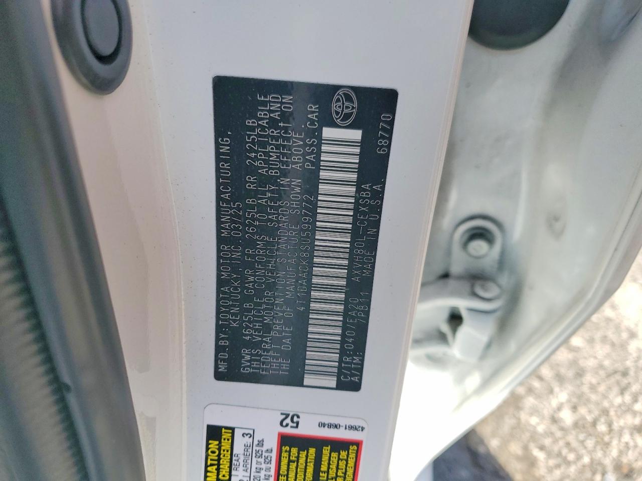 2025 TOYOTA CAMRY SE photo 23