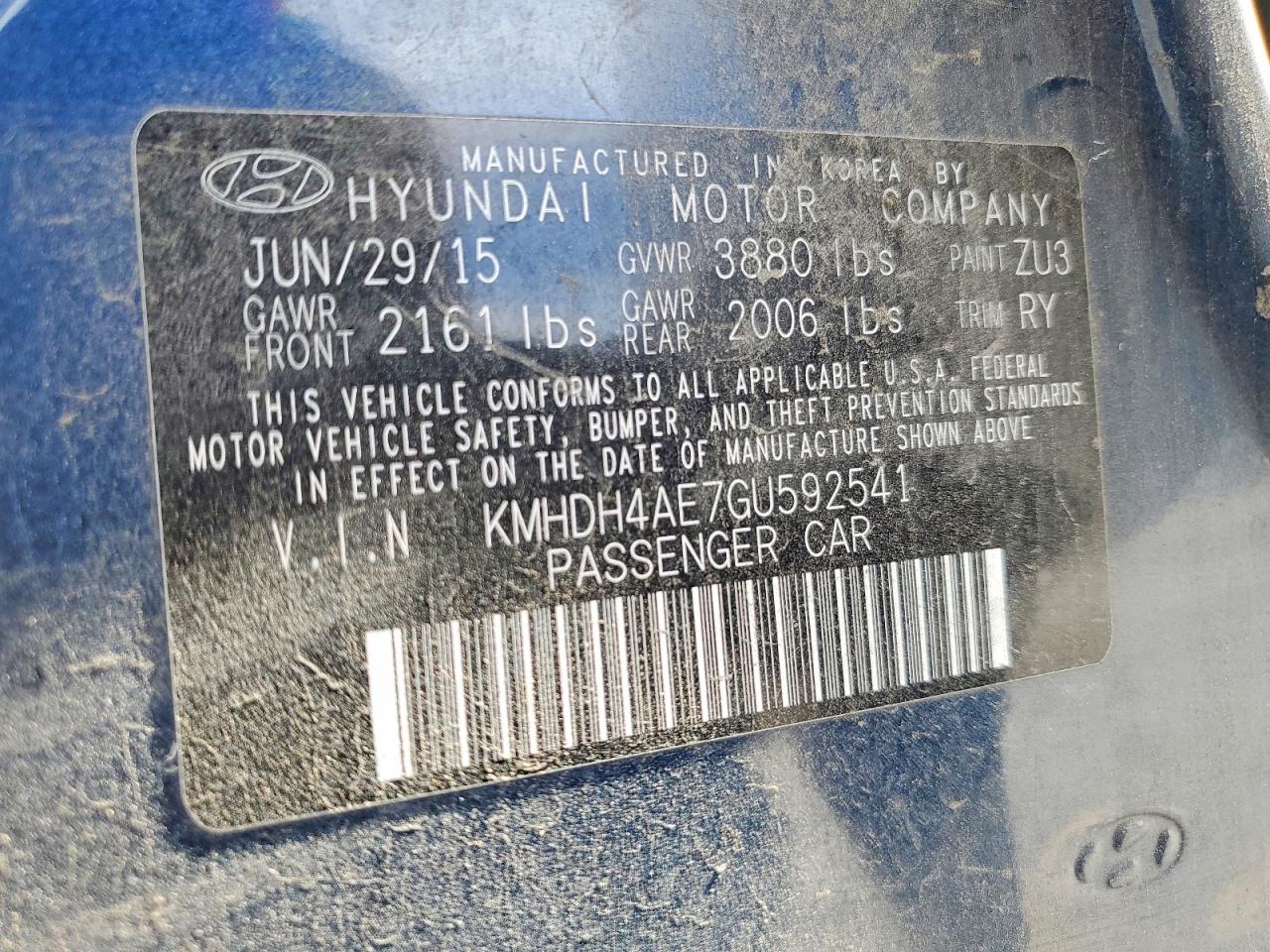 2016 HYUNDAI ELANTRA VALUE EDITION photo 12