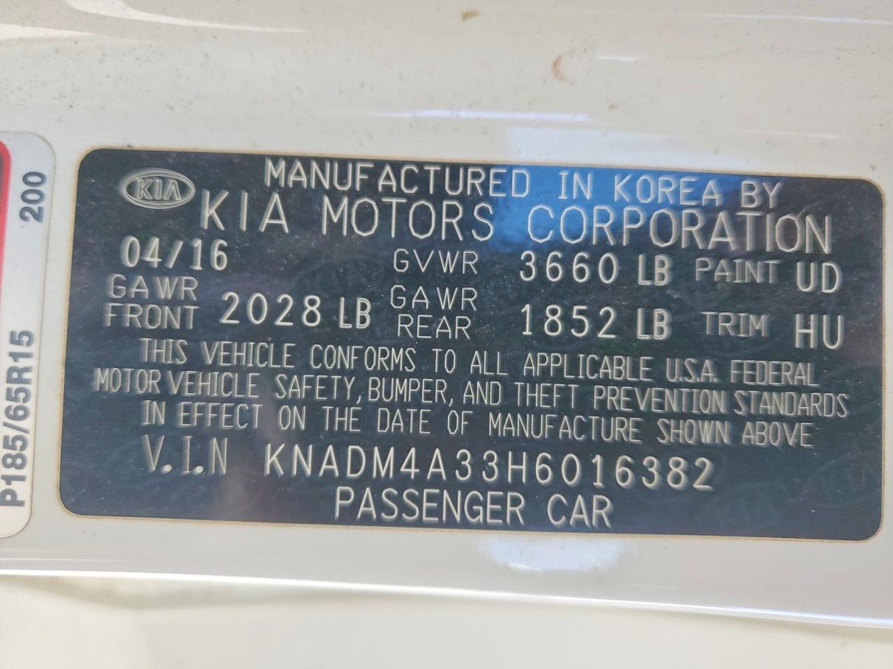 2017 KIA RIO LX photo 13