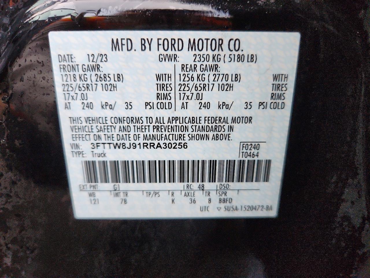2024 FORD MAVERICK XLT photo 13