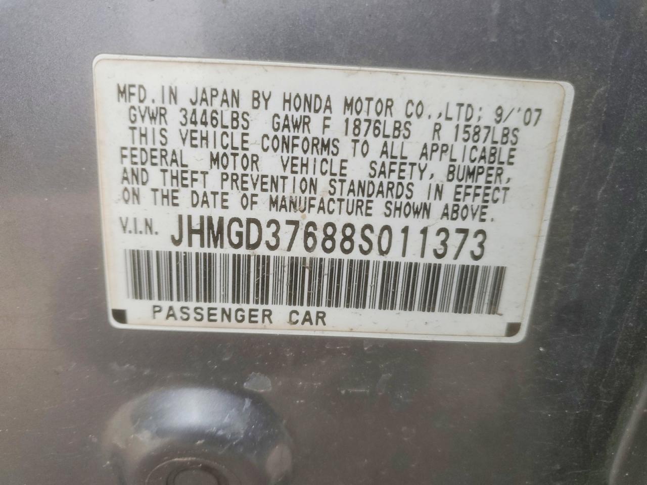 2008 HONDA FIT SPORT photo 25