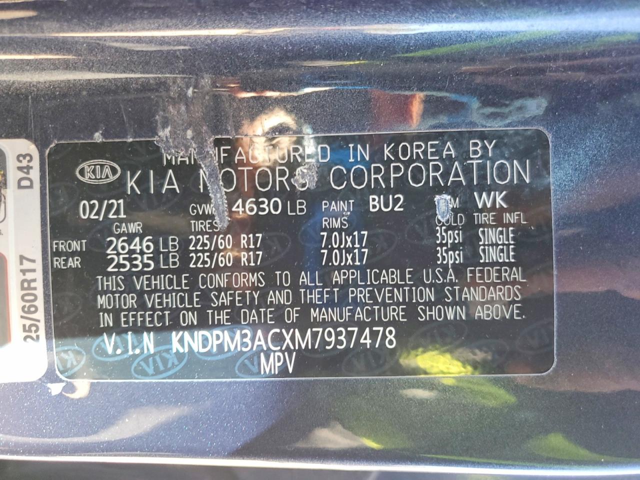 2021 KIA SPORTAGE LX photo 13