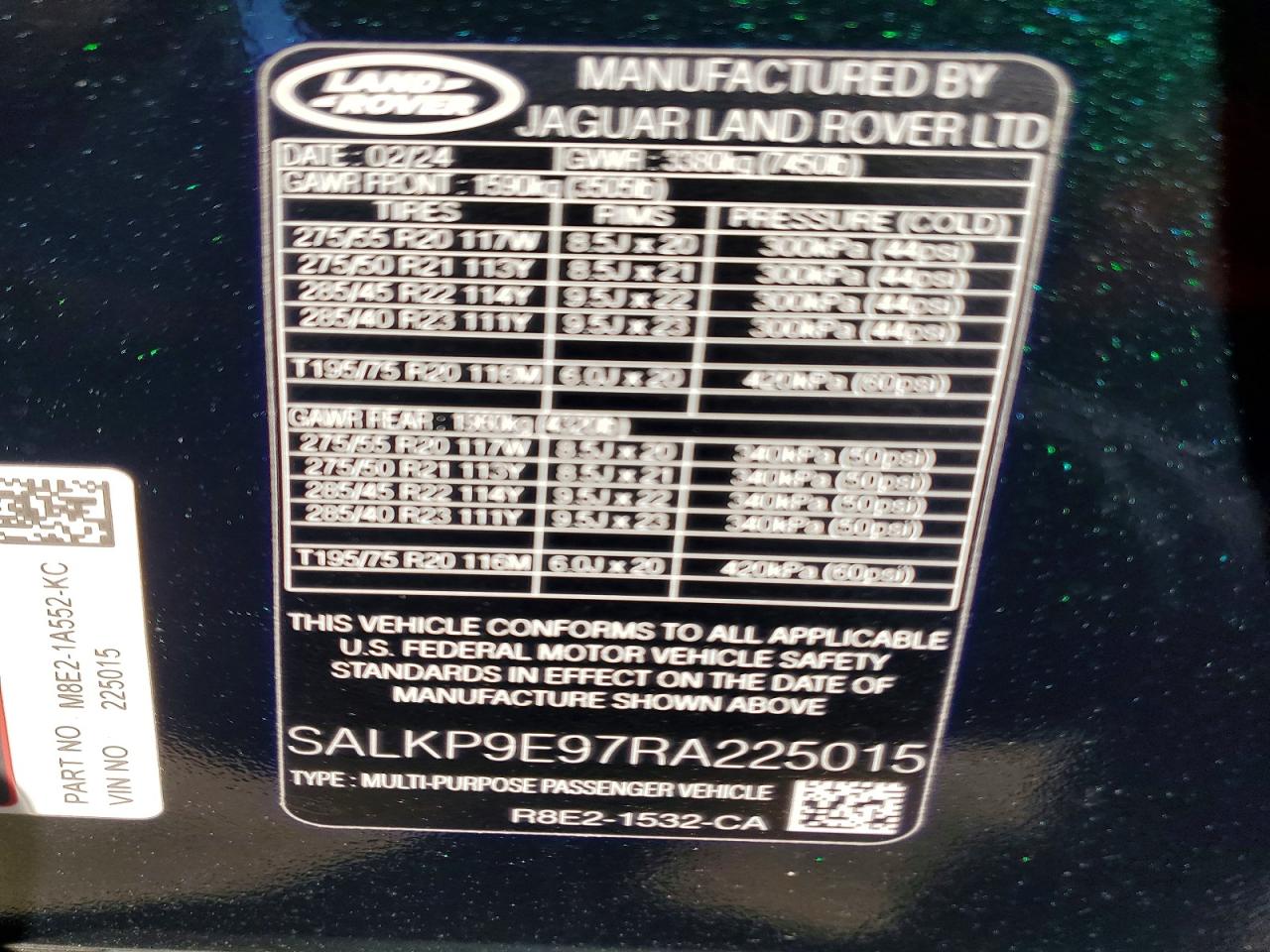 2024 LAND ROVER RANGE ROVER SE photo 37