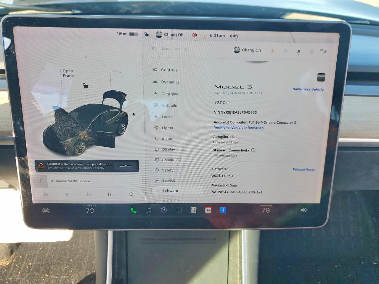 2020 TESLA MODEL 3 photo 9