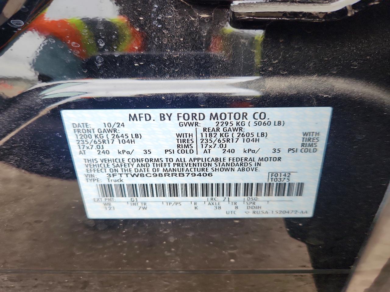 2024 FORD MAVERICK XLT TREMOR photo 13