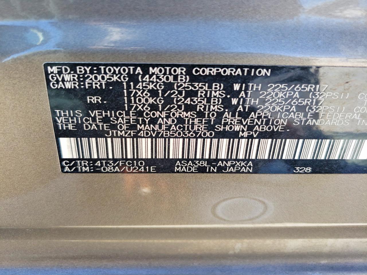 2011 TOYOTA RAV4 BASE photo 27