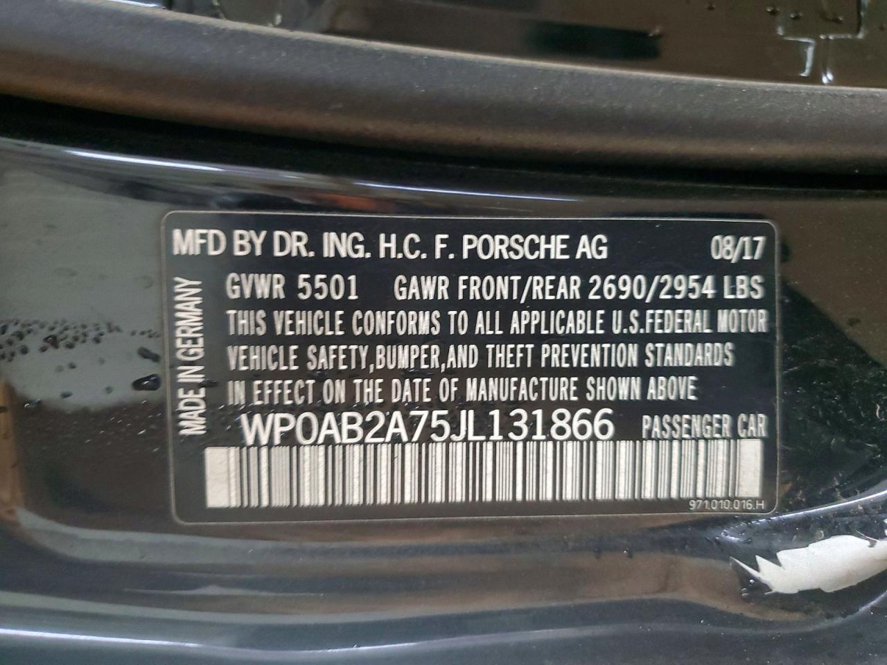 2018 PORSCHE PANAMERA 4S photo 13