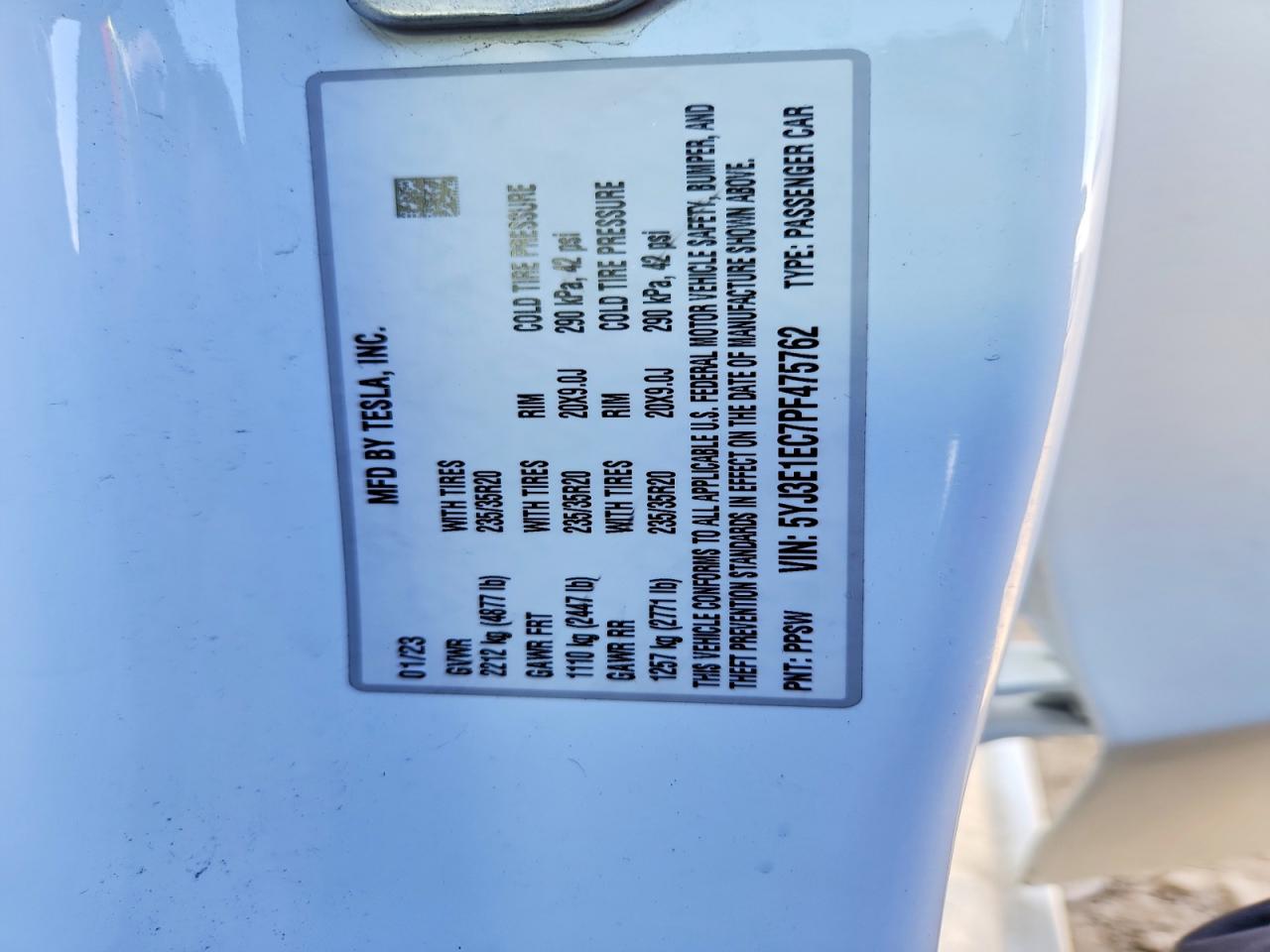 2023 TESLA MODEL 3 photo 23