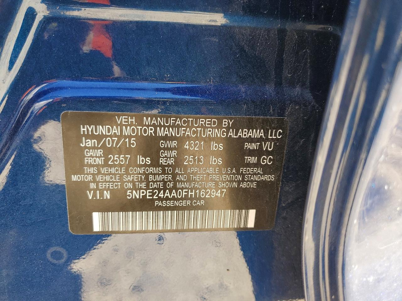 2015 HYUNDAI SONATA ECO photo 23