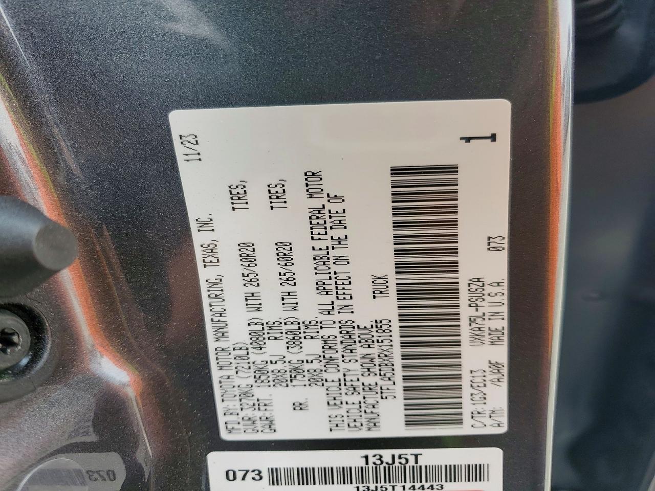 2024 TOYOTA TUNDRA photo 23
