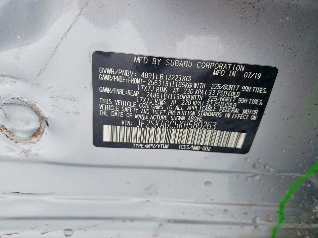 2019 SUBARU FORESTER PREMIUM photo 25