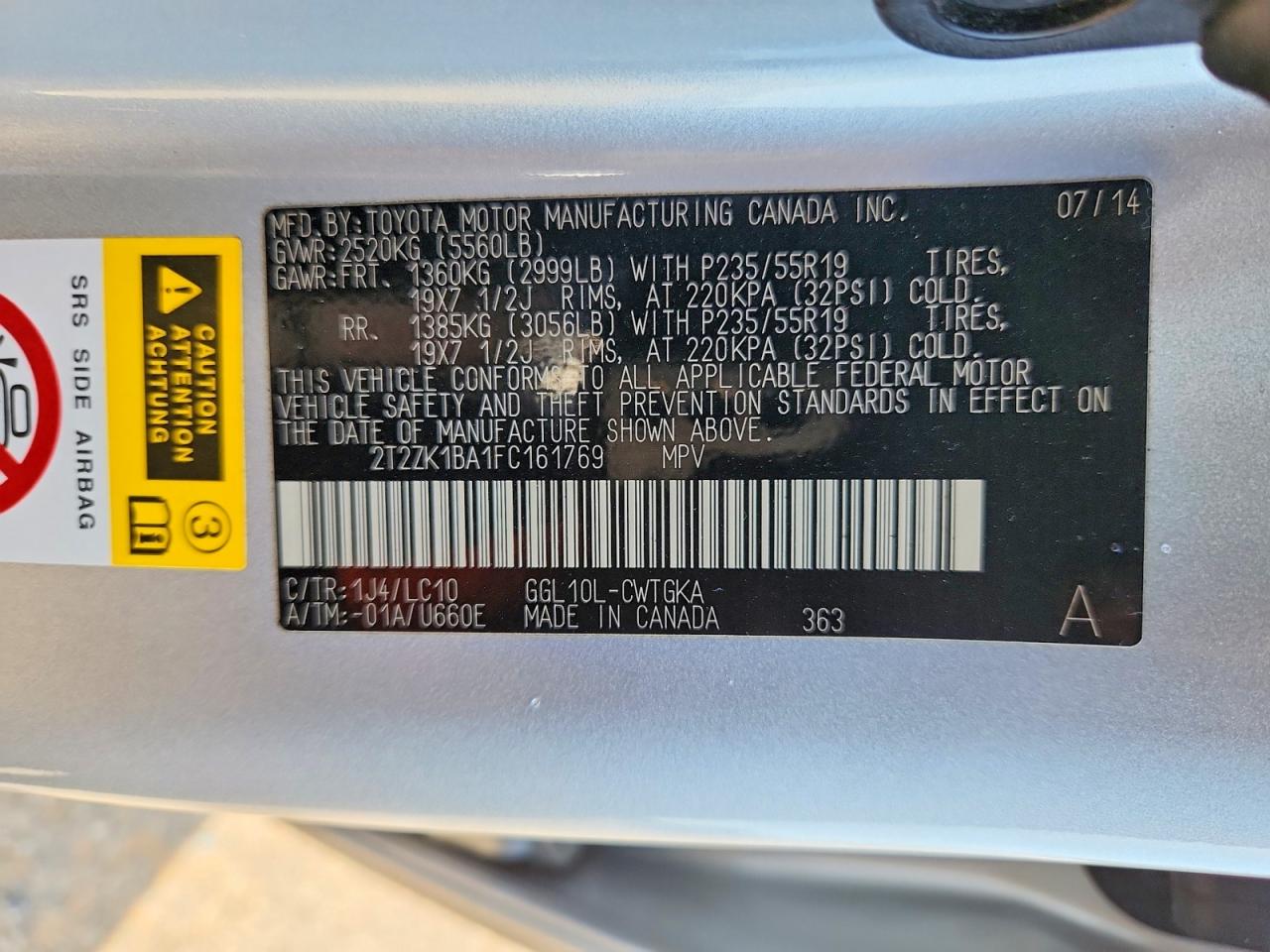 2015 LEXUS RX 350 photo 14