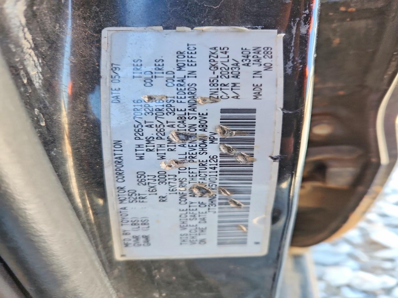1997 TOYOTA 4RUNNER LIMITED photo 14