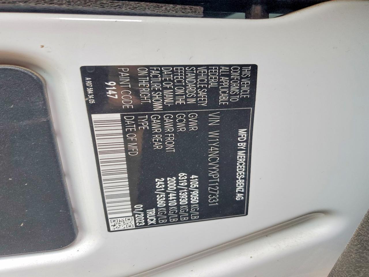 2023 MERCEDES-BENZ SPRINTER 2500 photo 12