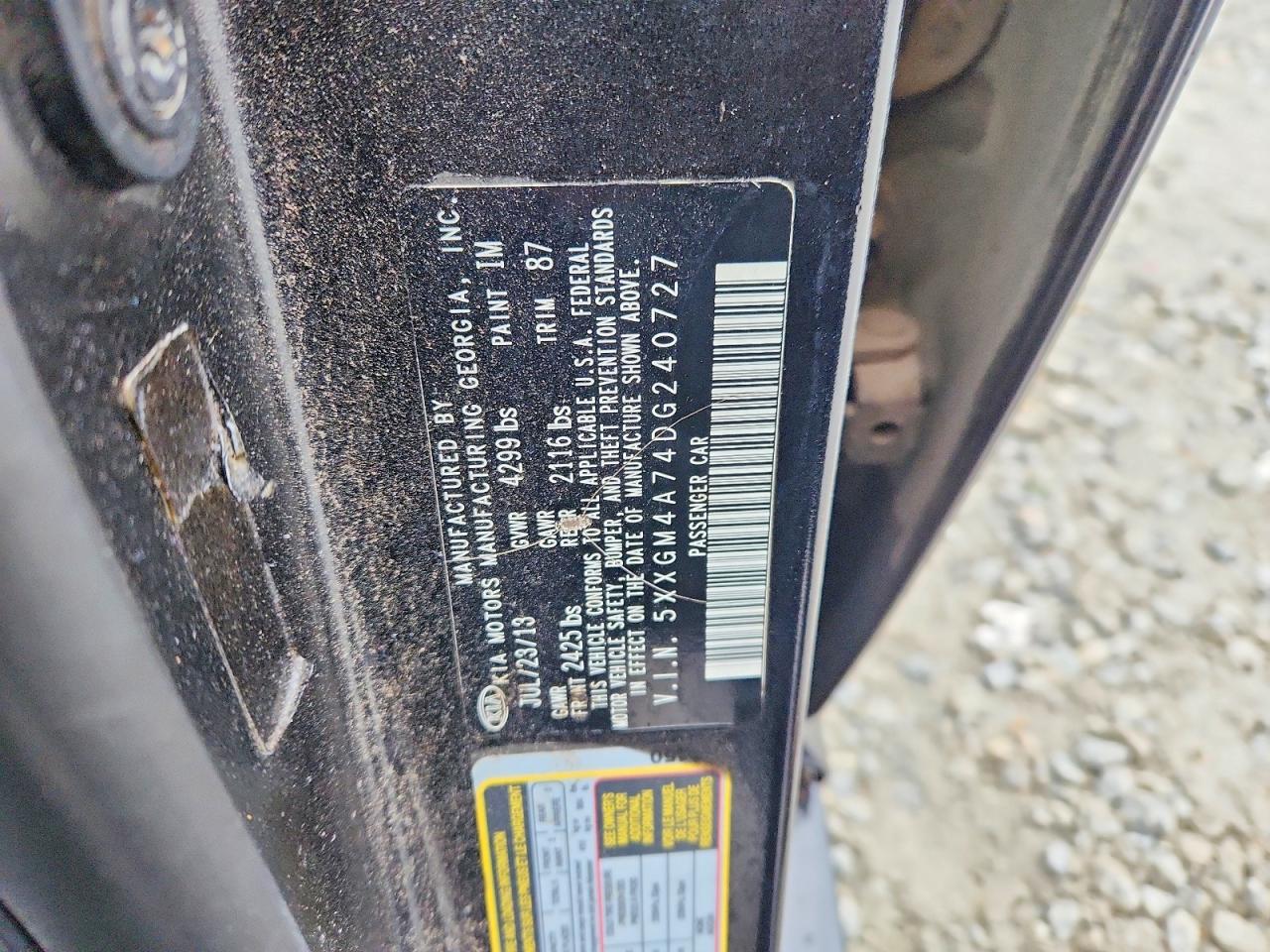 2013 KIA OPTIMA LX photo 12