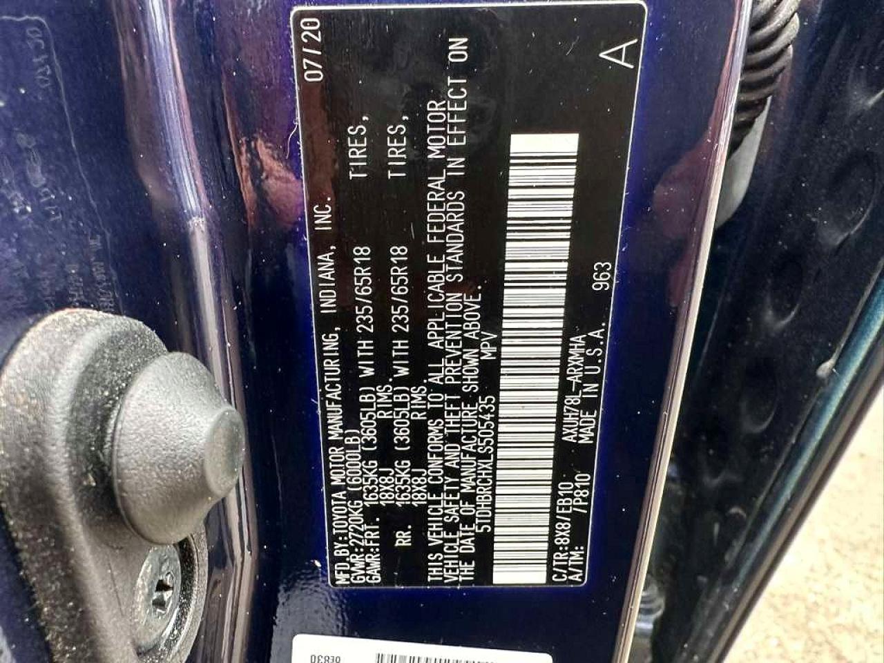 2020 TOYOTA HIGHLANDER HYBRID XLE photo 19