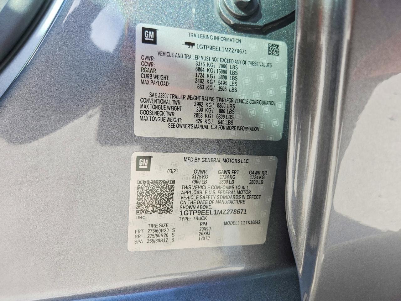 2021 GMC SIERRA K1500 AT4 photo 13