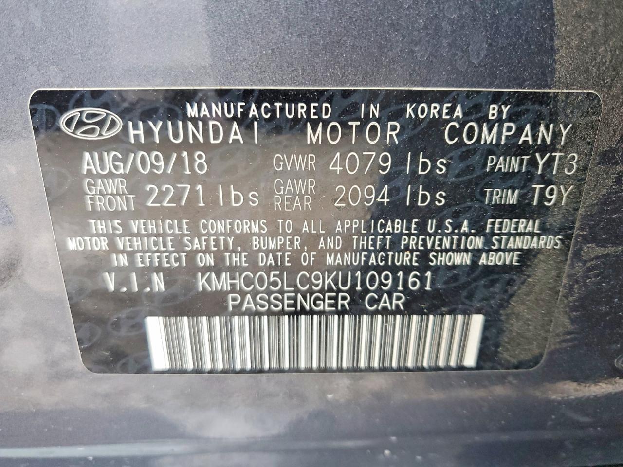 2019 HYUNDAI IONIQ LIMITED photo 23