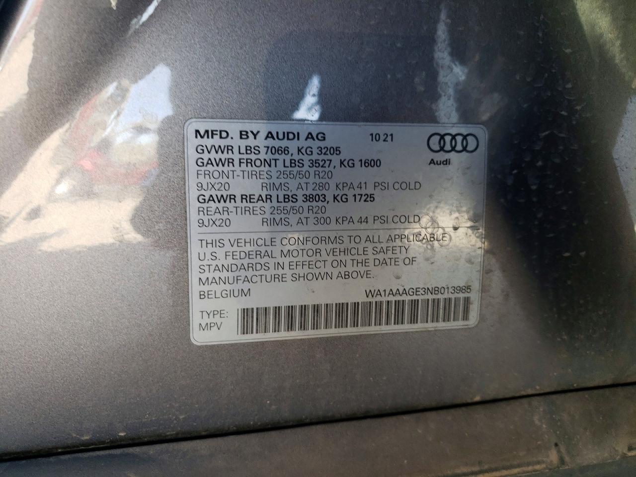 2022 AUDI E-TRON PREMIUM photo 25