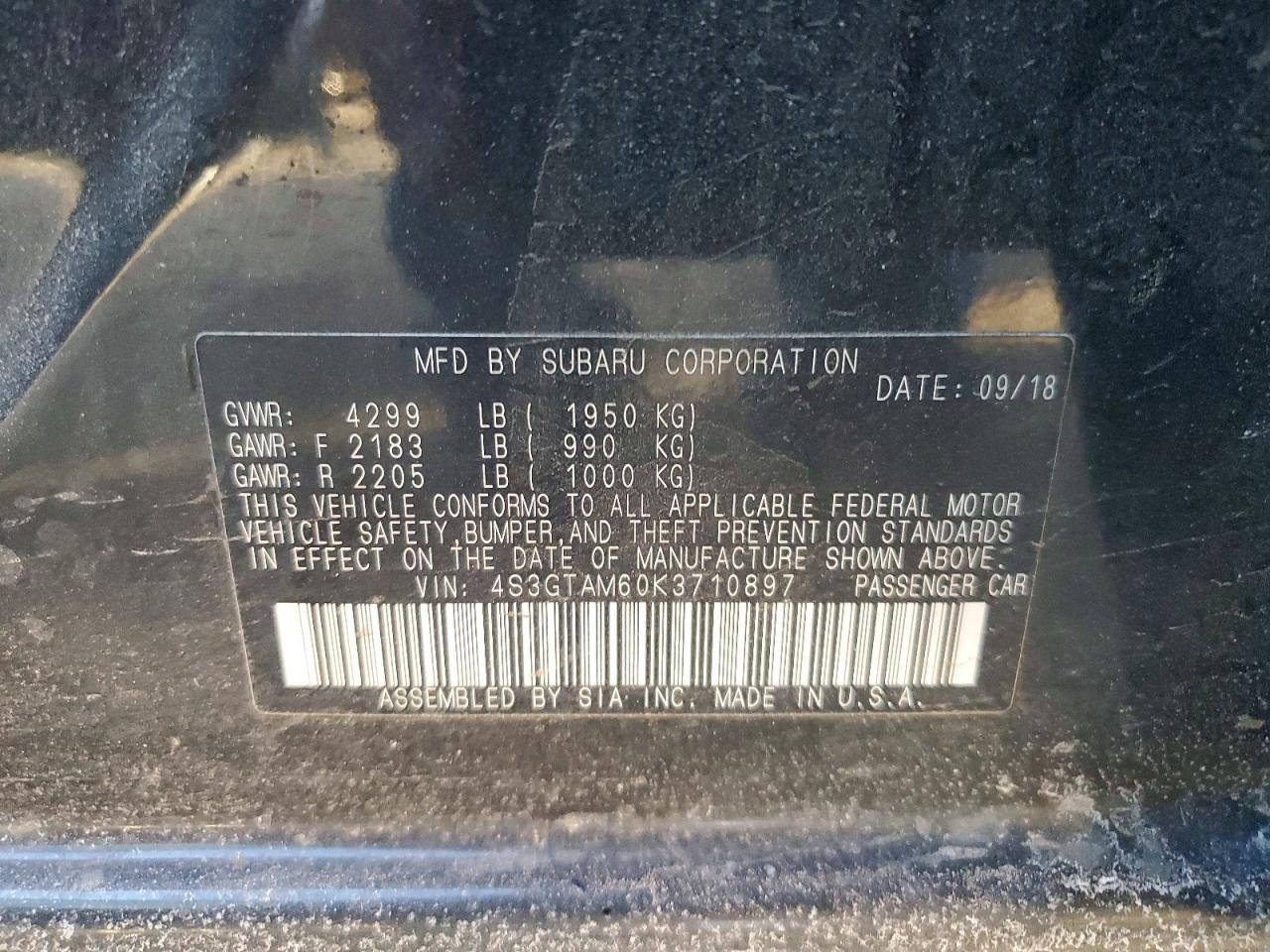 2019 SUBARU IMPREZA SPORT photo 23