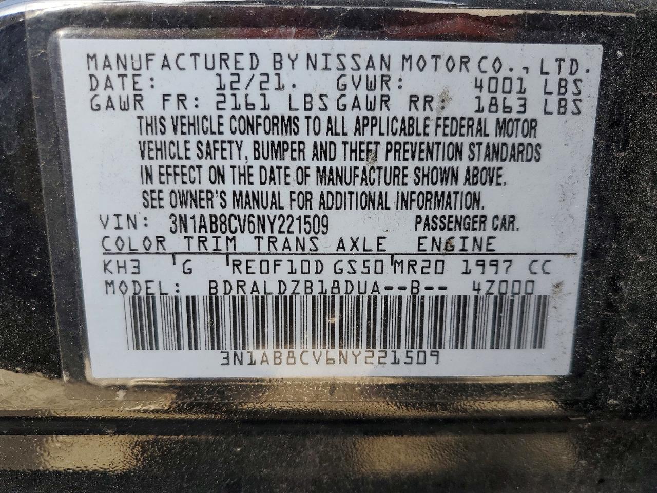 2022 NISSAN SENTRA SV photo 25