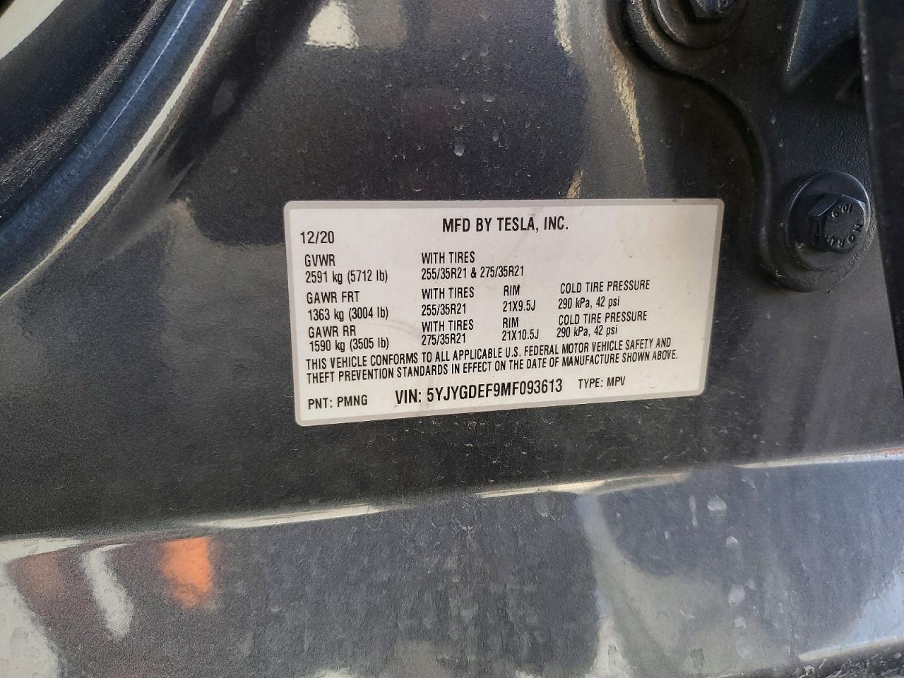 2021 TESLA MODEL Y photo 25