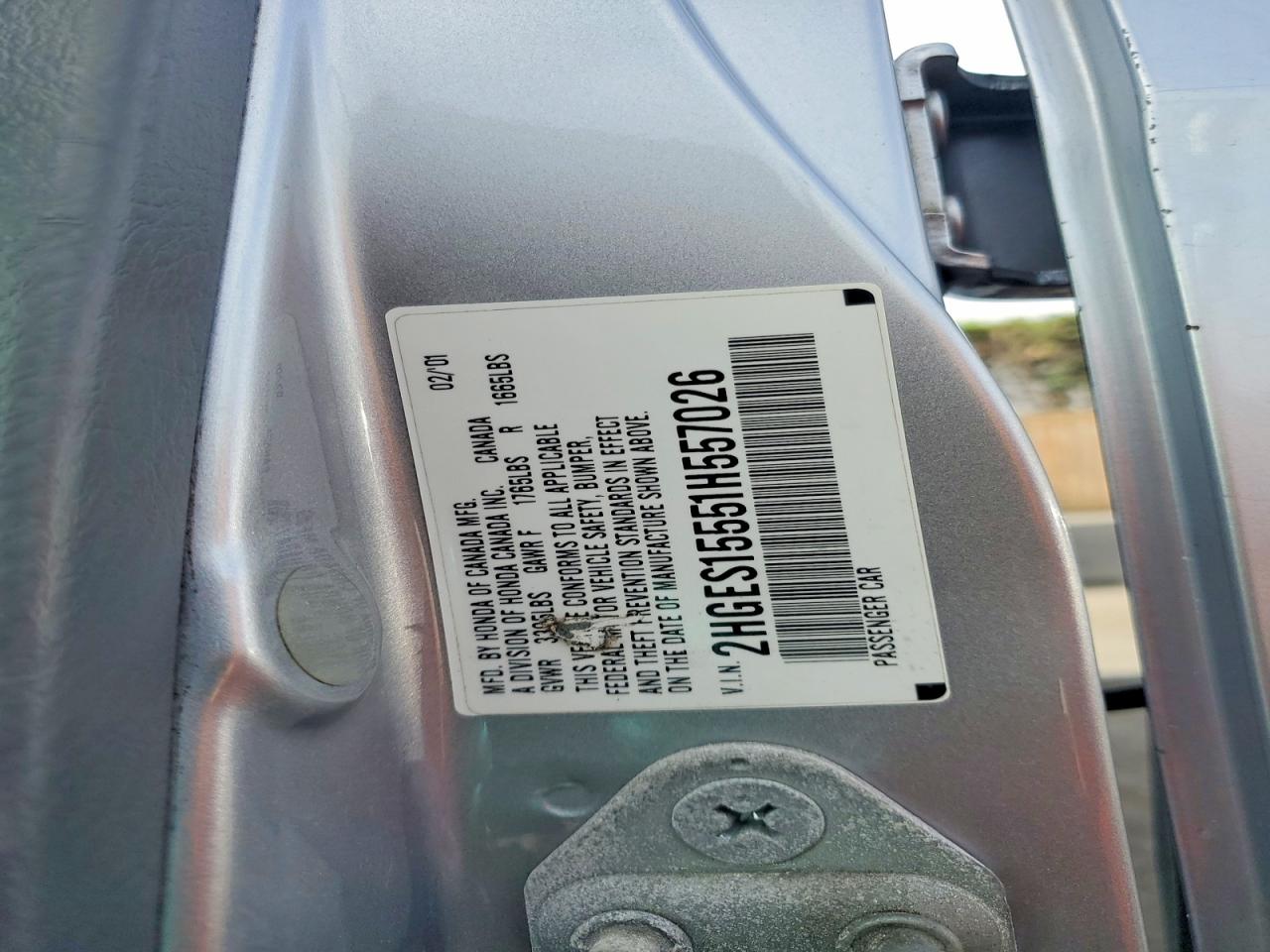 2001 HONDA CIVIC LX photo 37