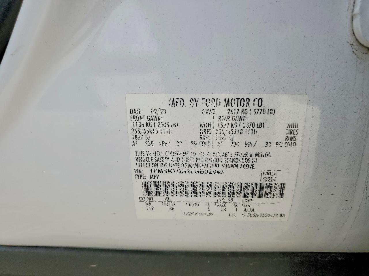 2020 FORD EXPLORER XLT photo 13