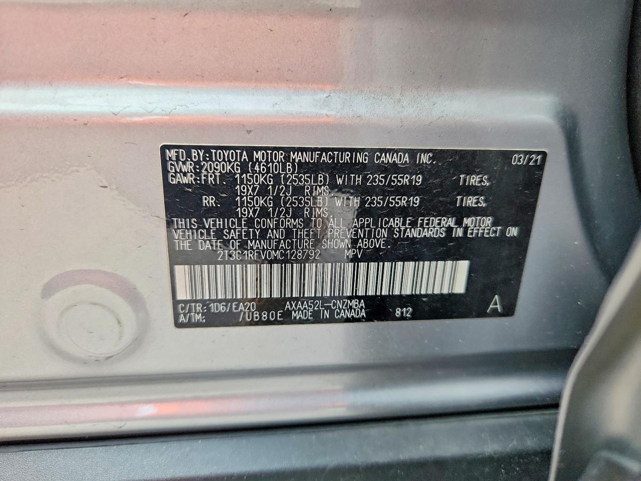 2021 TOYOTA RAV4 XLE PREMIUM photo 34