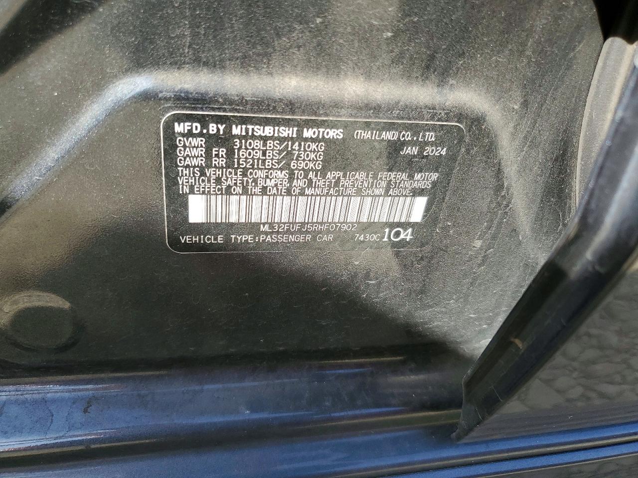 2024 MITSUBISHI MIRAGE G4 ES photo 34