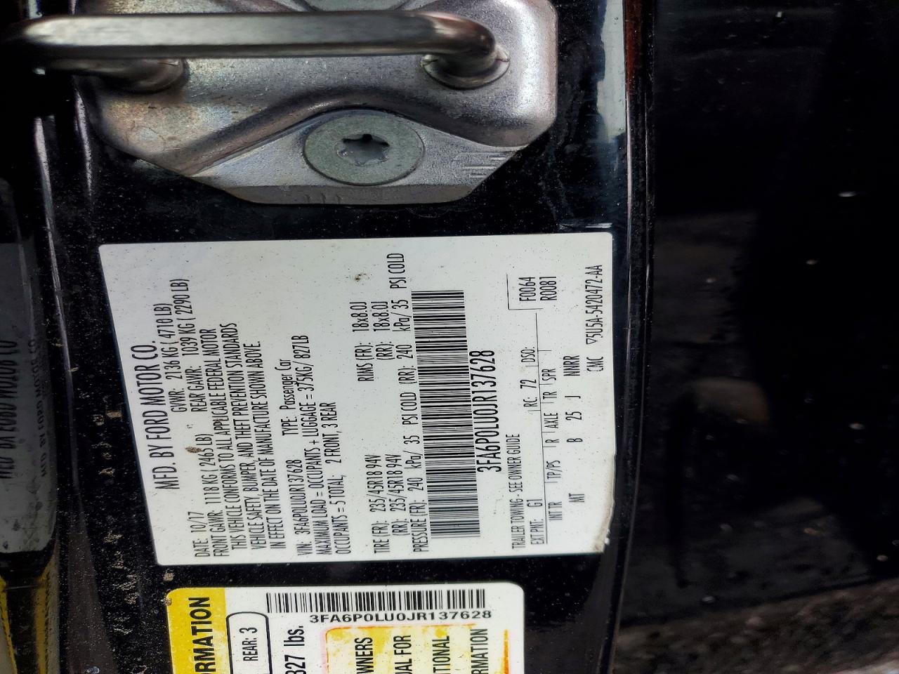 2018 FORD FUSION SE HYBRID photo 12