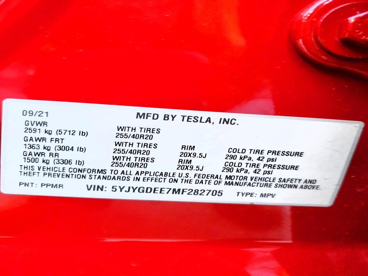 2021 TESLA MODEL Y photo 23