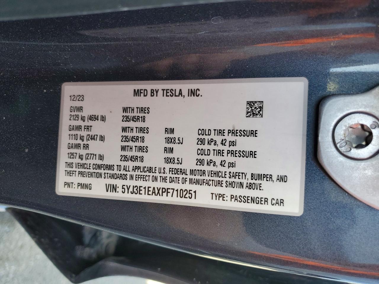 2023 TESLA MODEL 3 photo 23