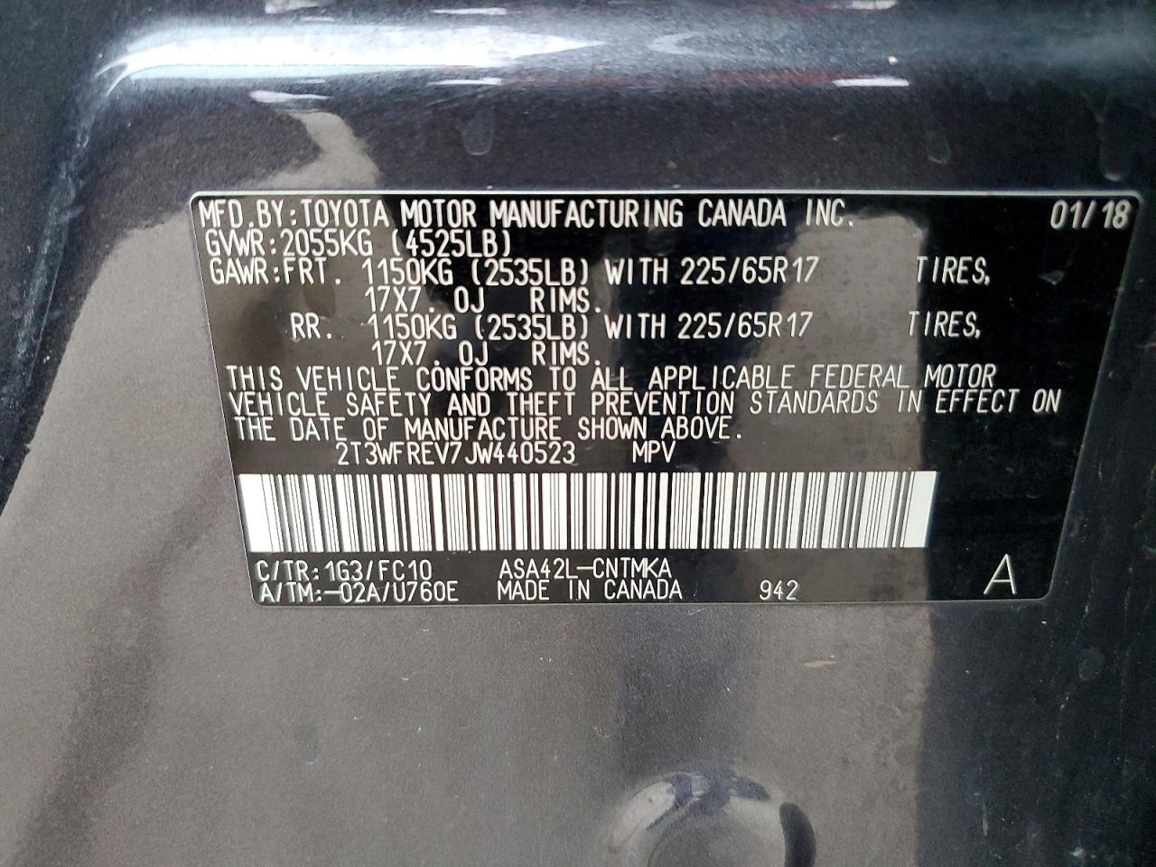 2018 TOYOTA RAV4 XLE photo 13
