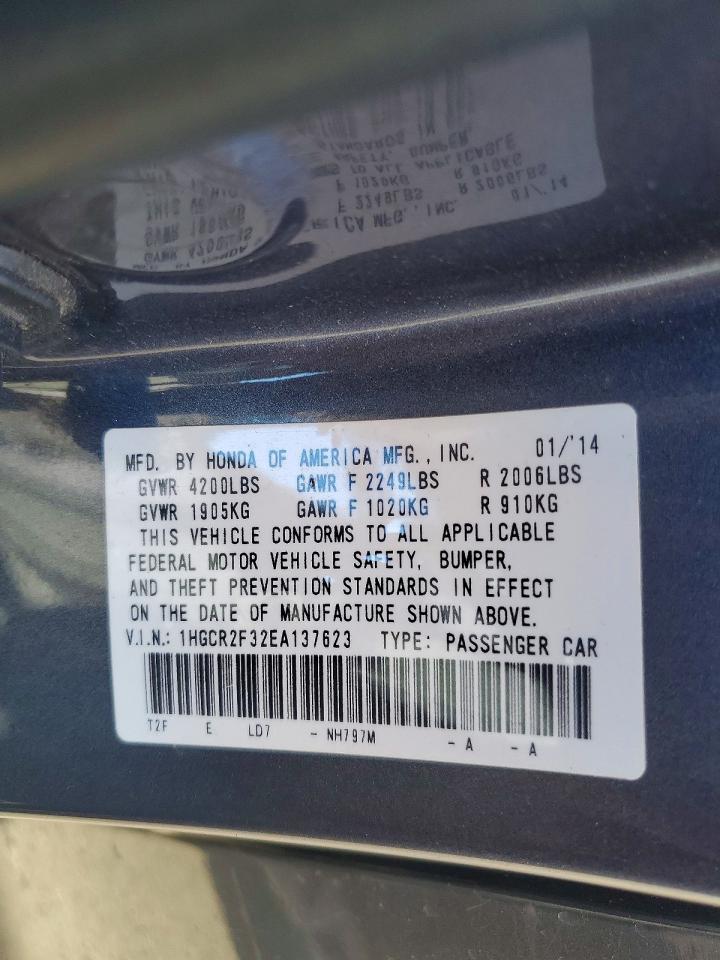 2014 HONDA ACCORD LX photo 23