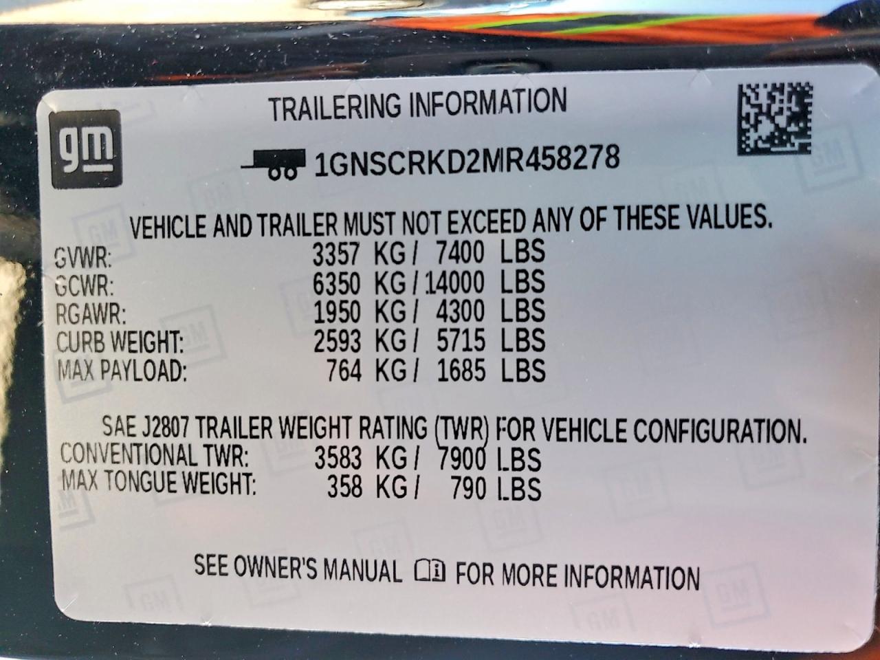 2021 CHEVROLET TAHOE C1500 RST photo 25