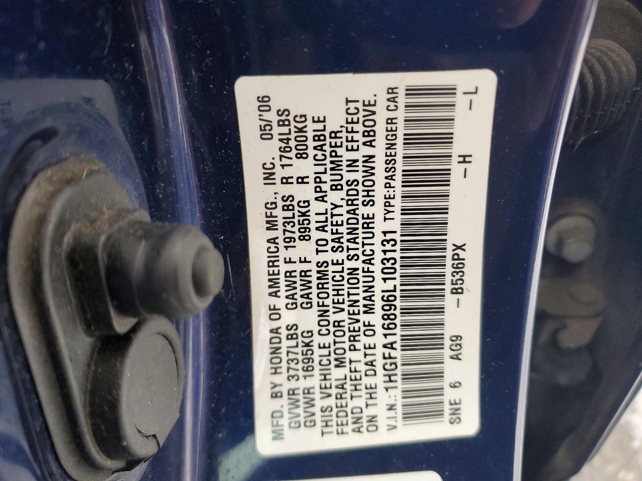 2006 HONDA CIVIC EX photo 12