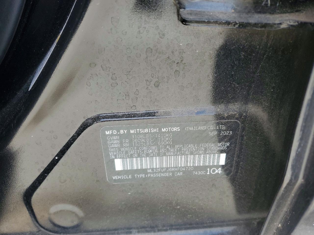 2024 MITSUBISHI MIRAGE G4 ES photo 23