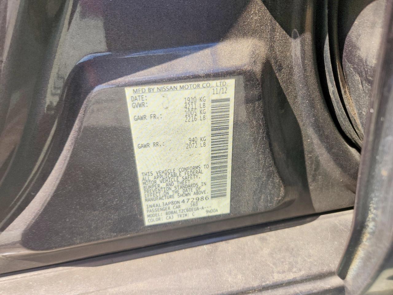 2013 NISSAN ALTIMA 2.5 photo 23