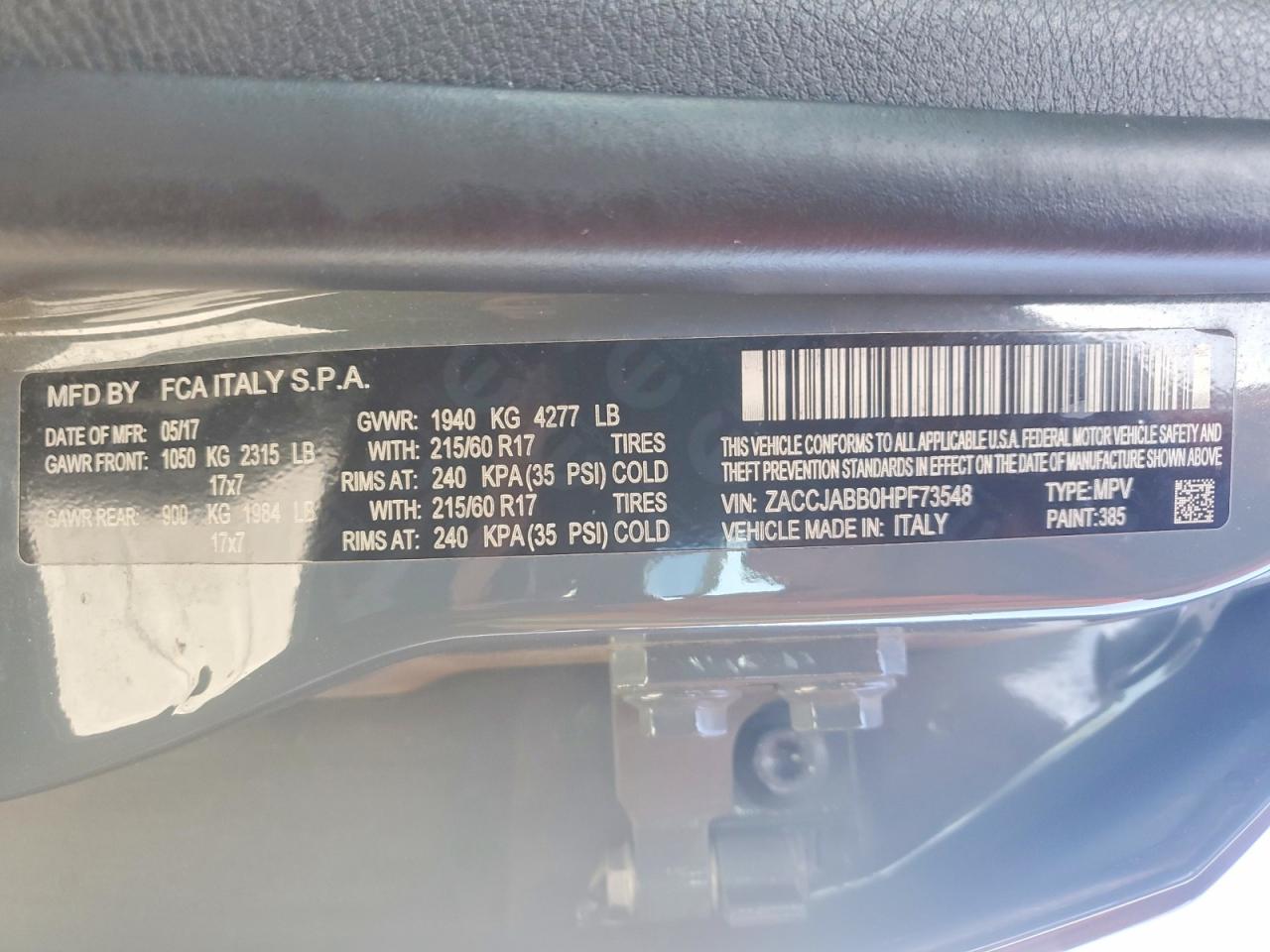 2017 JEEP RENEGADE LATITUDE photo 23