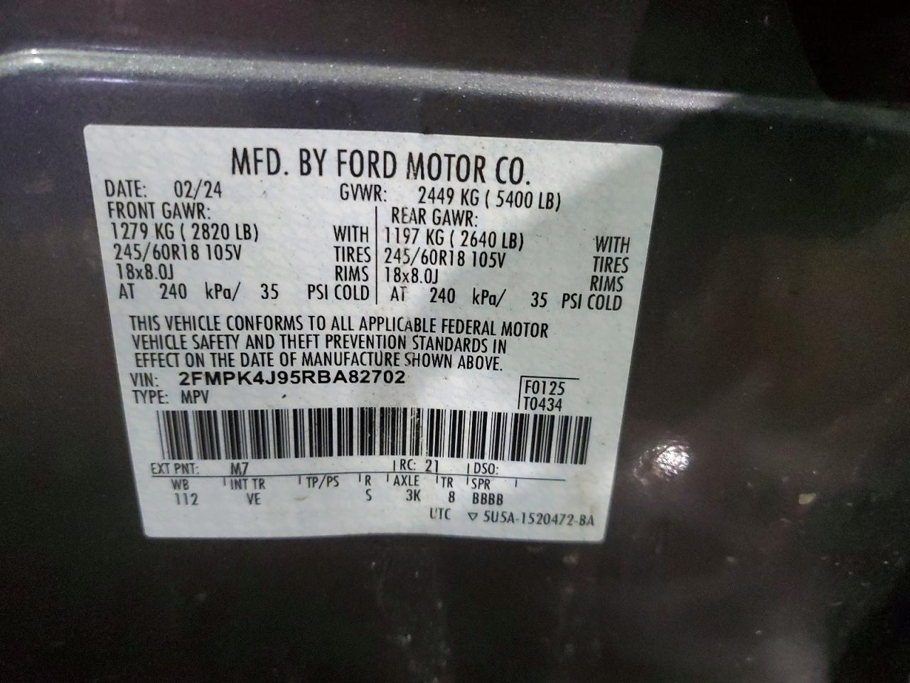 2024 FORD EDGE SEL photo 27