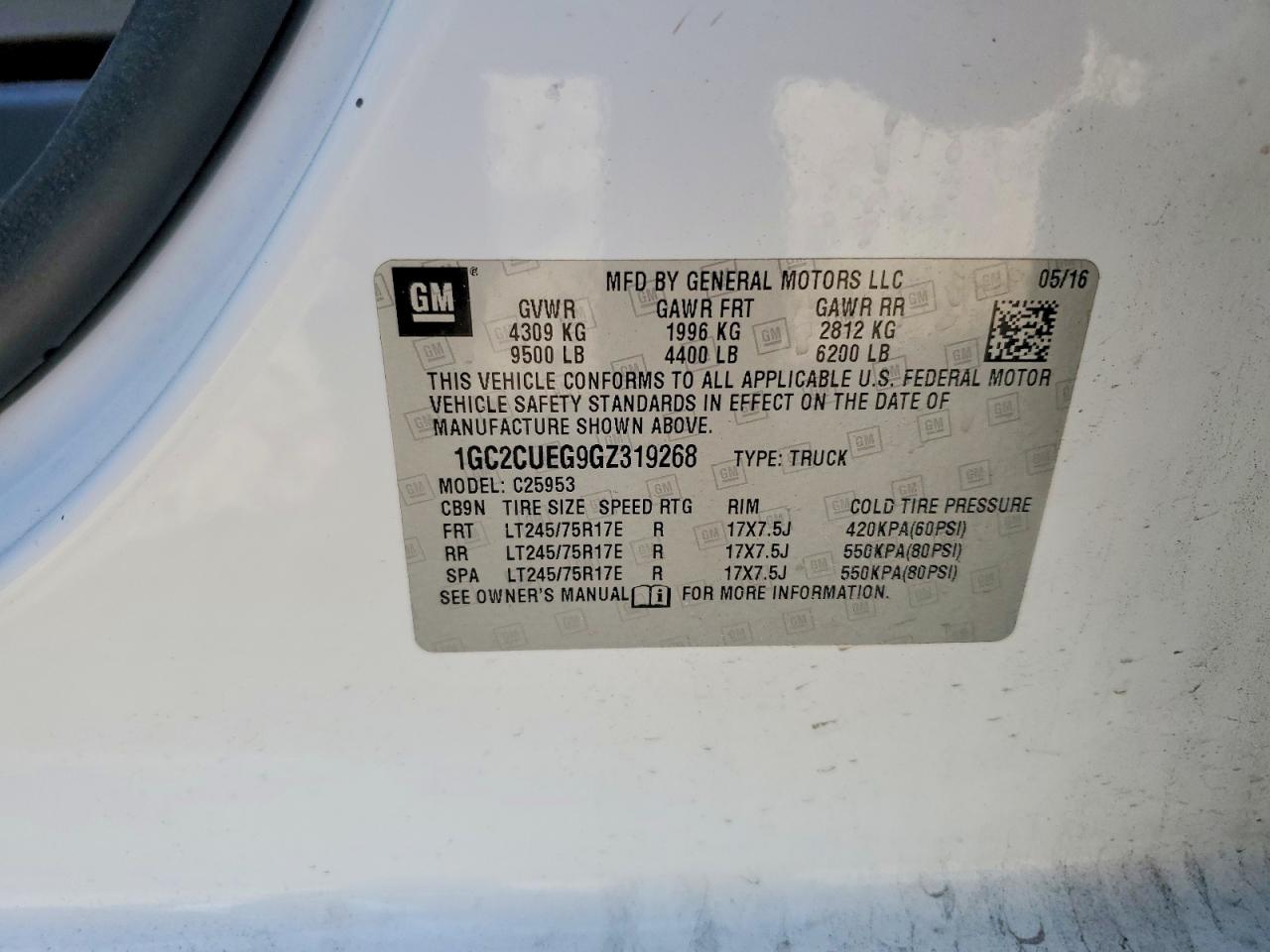 2016 CHEVROLET SILVERADO C2500 HEAVY DUTY photo 12