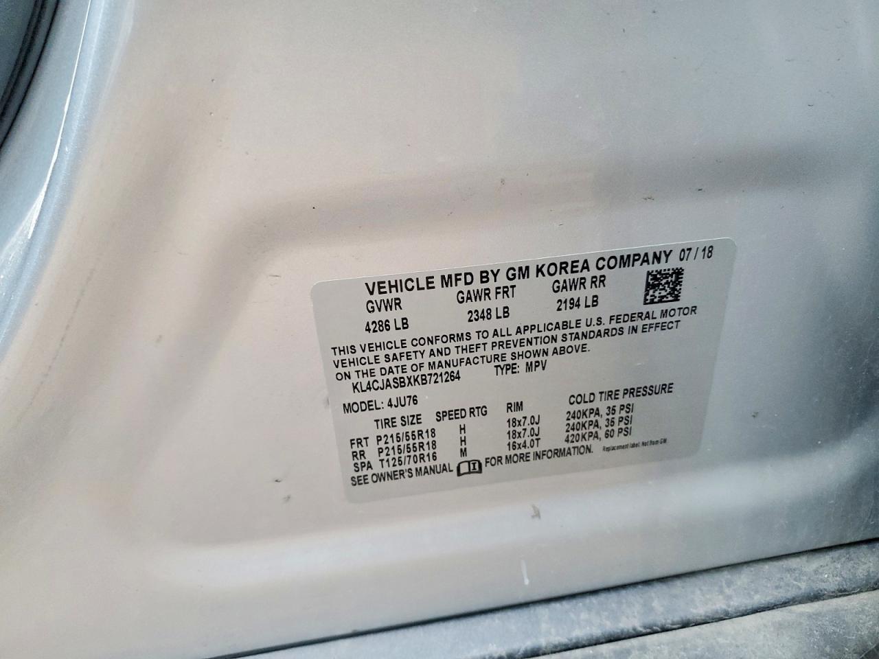 2019 BUICK ENCORE PREFERRED photo 12