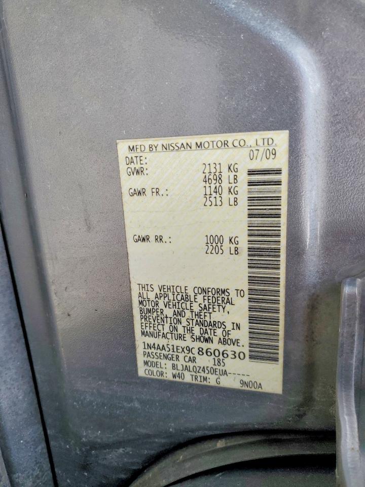 2009 NISSAN MAXIMA S photo 23