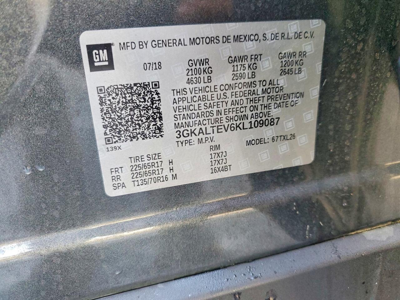 2019 GMC TERRAIN SLE photo 37