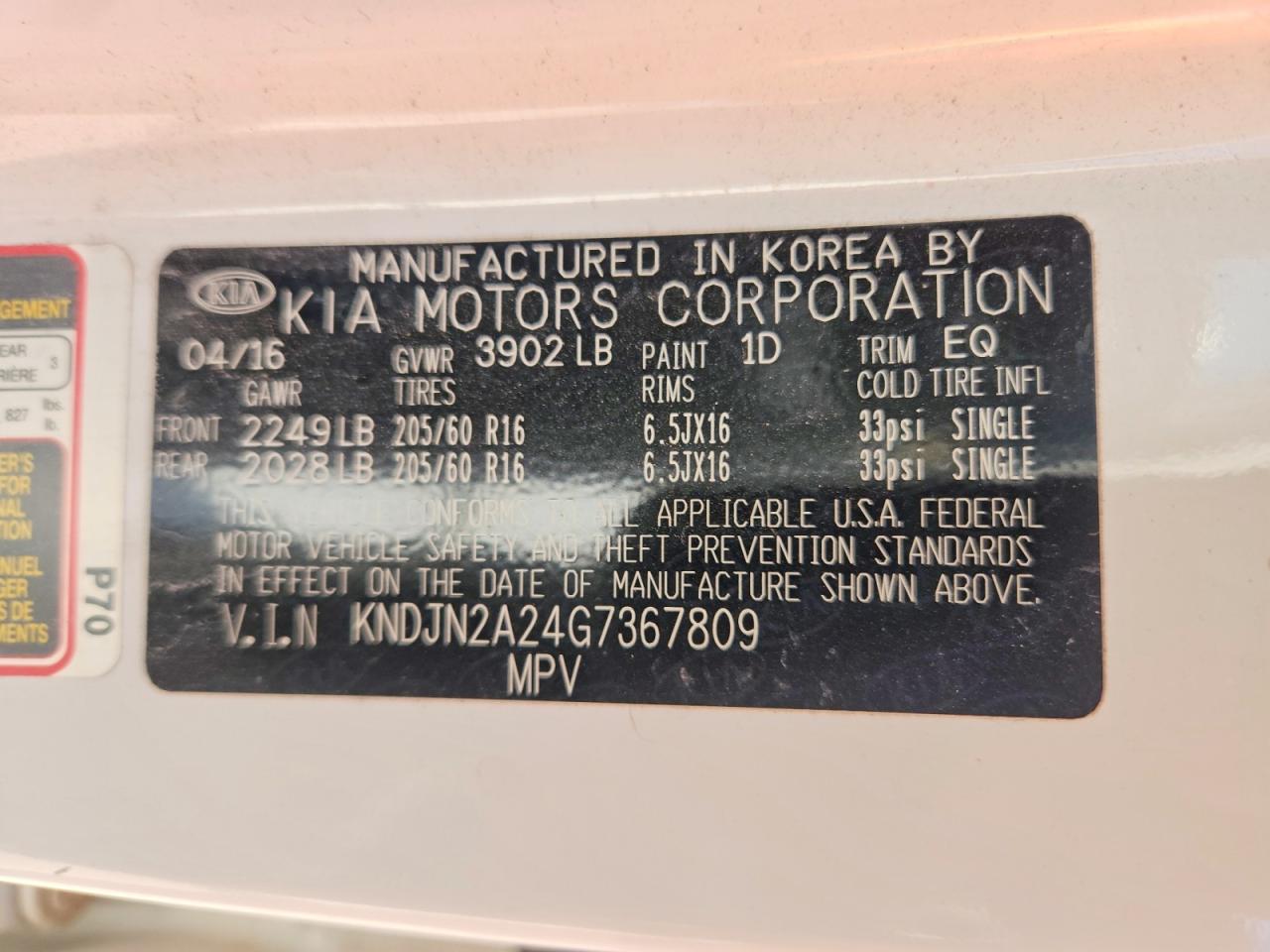 2016 KIA SOUL photo 12