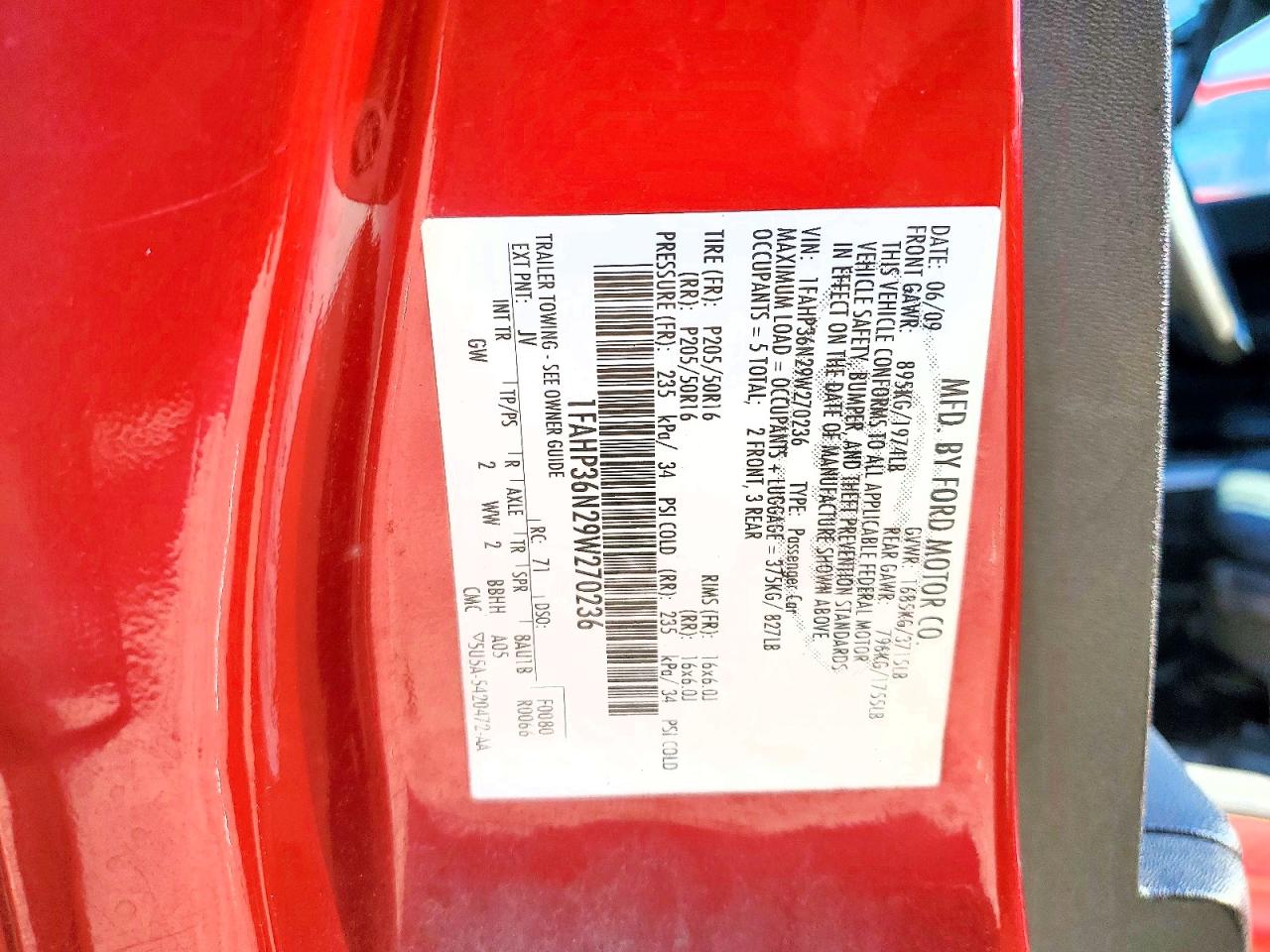 2009 FORD FOCUS SES photo 23