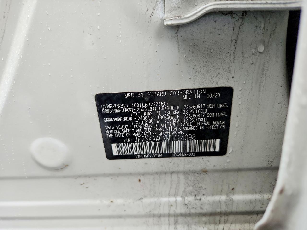 2021 SUBARU FORESTER photo 49