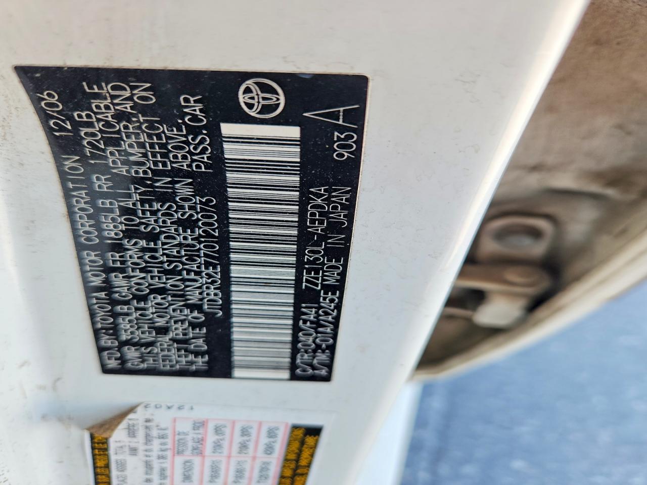 2007 TOYOTA COROLLA CE photo 23