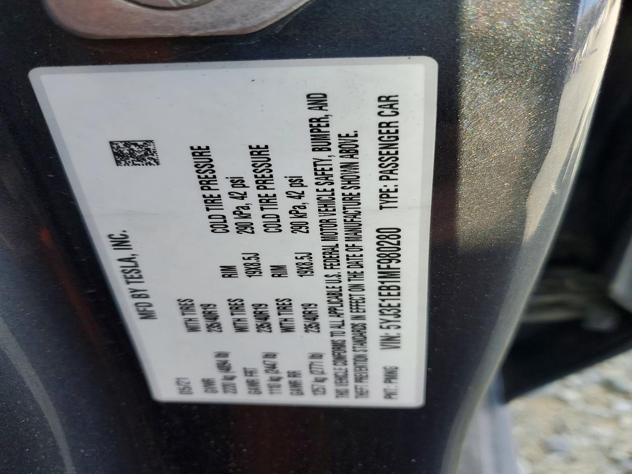 2021 TESLA MODEL 3 photo 23